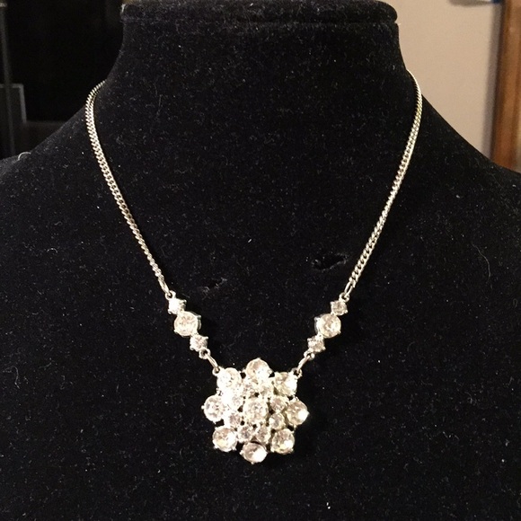 Vintage rhinestone necklace - Picture 2 of 5